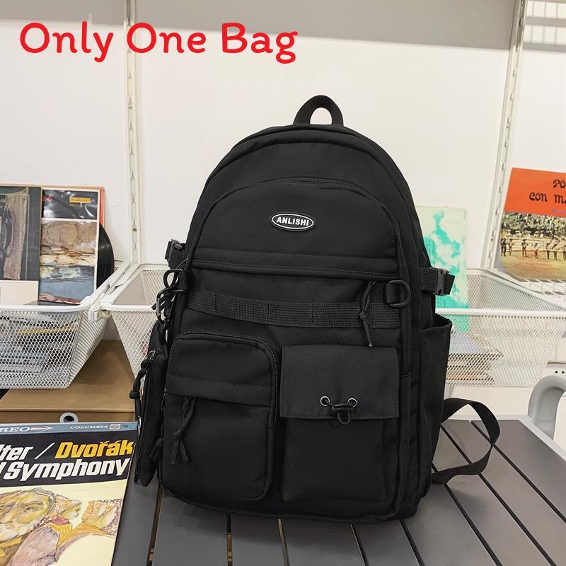 Nylon School Backpack For Teens With Design And Laptop Storage For Campus Use