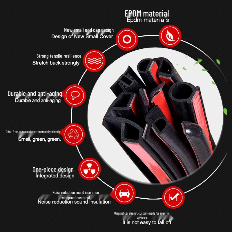 Changan Qiyuan Auto Door Seal Strip for Soundproofing, Dustproof, and Waterproofing