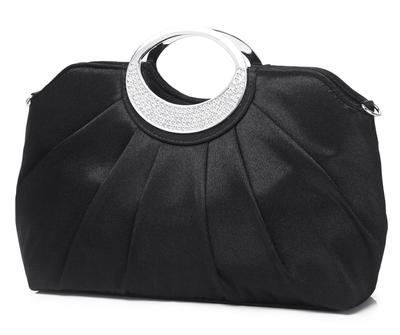 SUNSPOT Party Large Clutch Wedding Large Bag, Bag, Bag, Handbag, Women's, 3-Way (Black)