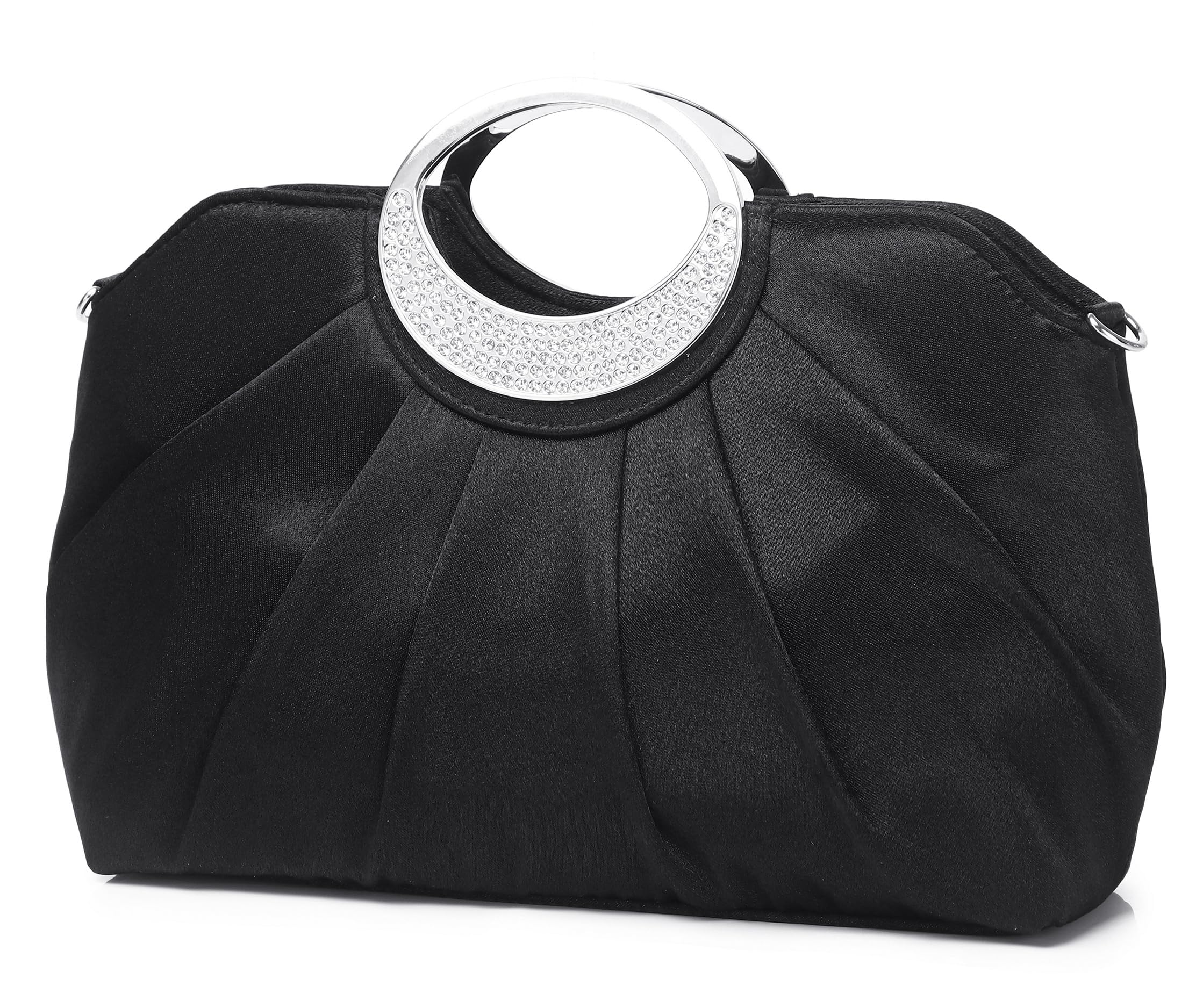 

СУНСПОТ Вечірка Велика Клатч Весільна Велика Сумка, Сумка, Сумка, Сумка-клатч, Жіноча, 3-в-1 (Чорний) чорний