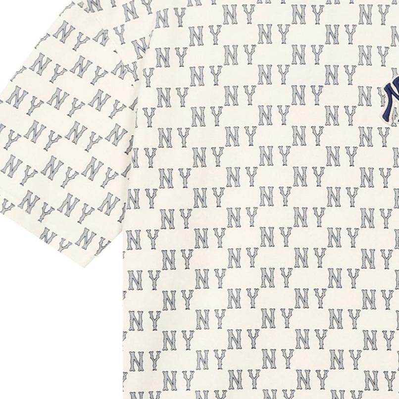 MLB T Shirts Unisex White Crew Neck Moderate Straight Fit 3ATSM0134-50CRD