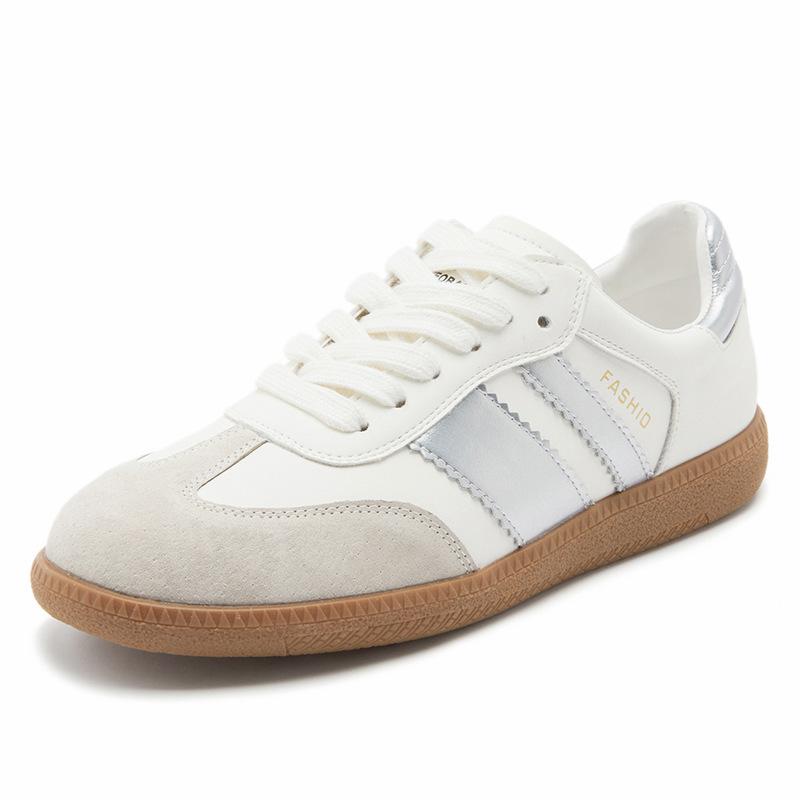 

Leather retro Forrest Gump training shoes women s 2025 spring new versatile platform white shoes casual sports board shoes women 40