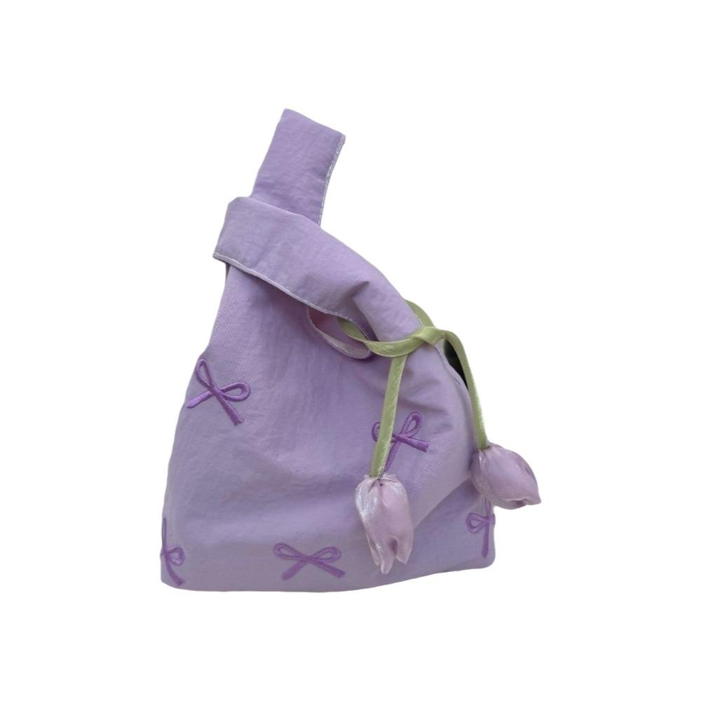 Chinese Style Flower Pendant Wrist Bag Cloth Gift Pouch Temperament Lunch Bag Lady