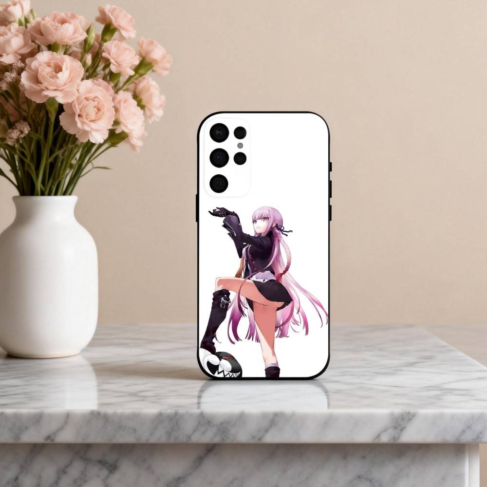 K-Kyoko K-Kirigiri Danganronpa Cute Phone Case For Samsung S25,S24,S21,S22,S23,S30,Ultra,S20,Plus,Others Soft Black Case