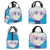 Killua Zoldyck Anime Hunter X Hunter Insulated Lunch Bag for Women Cooler Thermal Food Box Tote Portable Lunch Boxes Container