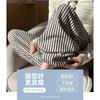 Lazy wind vertical striped wide-leg pants women's spring new products loose cover meat and thin high waist casual floor pants straight-leg pants