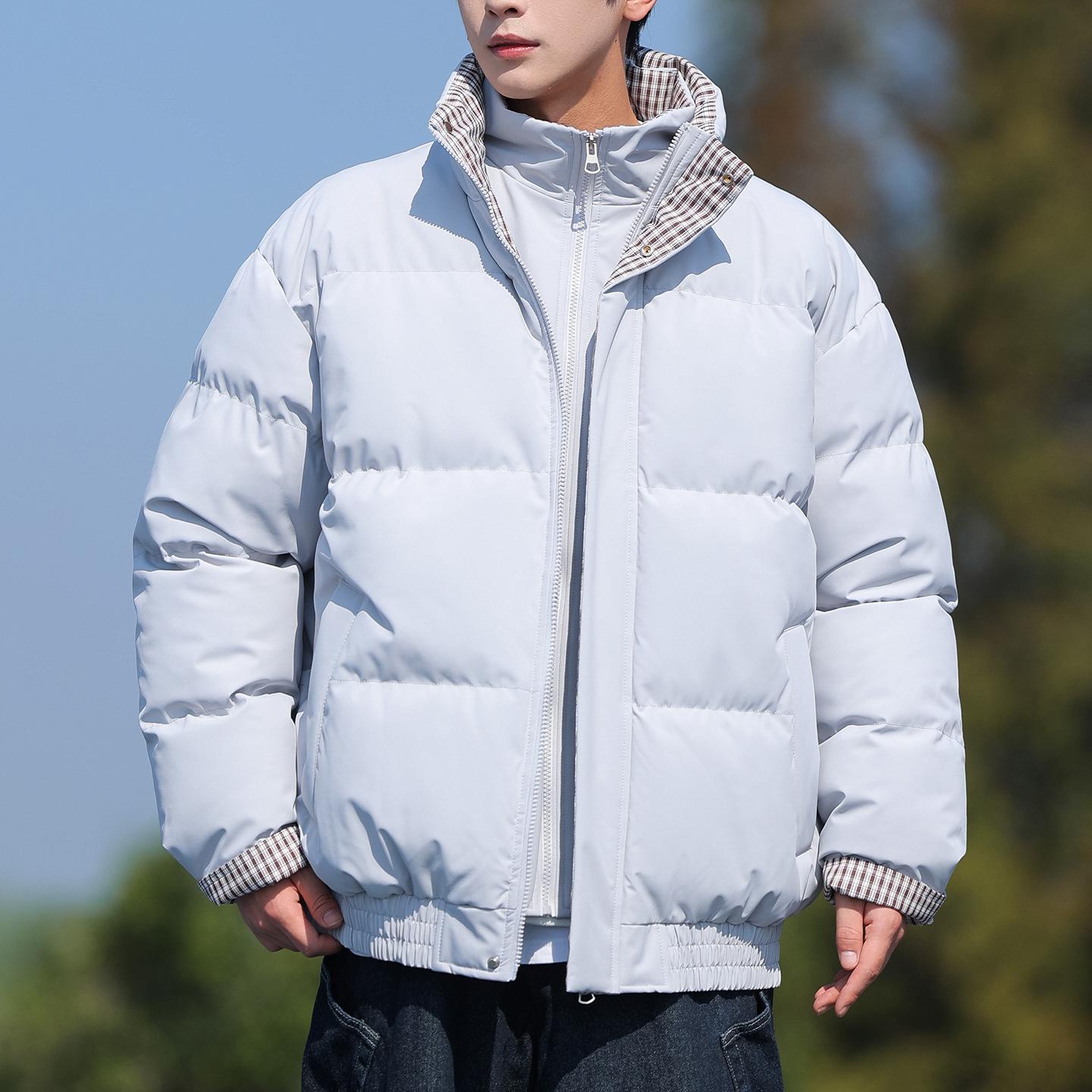 

Winter Couple Matching Plaid Cotton Puffer Jacket - Trendy, Thick, Warm & Cold-Resistant Patchwork Design XL