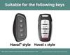Genuine Leather Auto Key Fob Cover Case Fit For Great Wall Haval Series H6 Series H9 Series H2 M6 Cool Dog Plus Owl Dragon Max F7 Series F7X F7H H8