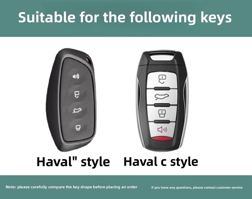 Genuine Leather Auto Key Fob Cover Case Fit For Great Wall Haval Series H6 Series H9 Series H2 M6 Cool Dog Plus Owl Dragon Max F7 Series F7X F7H H8