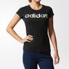 adidas Regular Sports Series Lifestyle Casual Series Letter Pattern Fashion Comfortable Soft Short Sleeve T-Shirt Women T-Shirt Black CD1120
