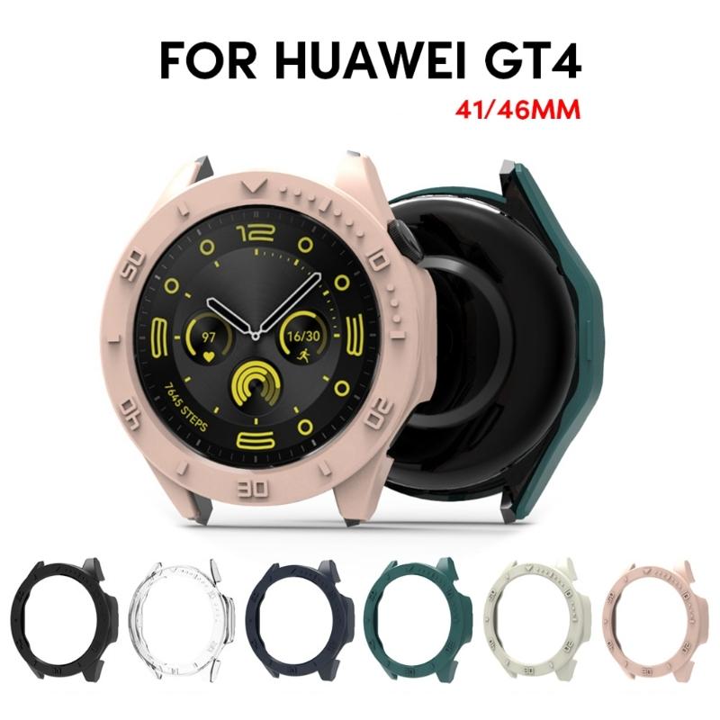 Smartwatch Anti-Scratch Case PC Waterproof Protector Shockproof Housing Hard Sleeve Frame Bumpers Shell for GT4 41/46mm
