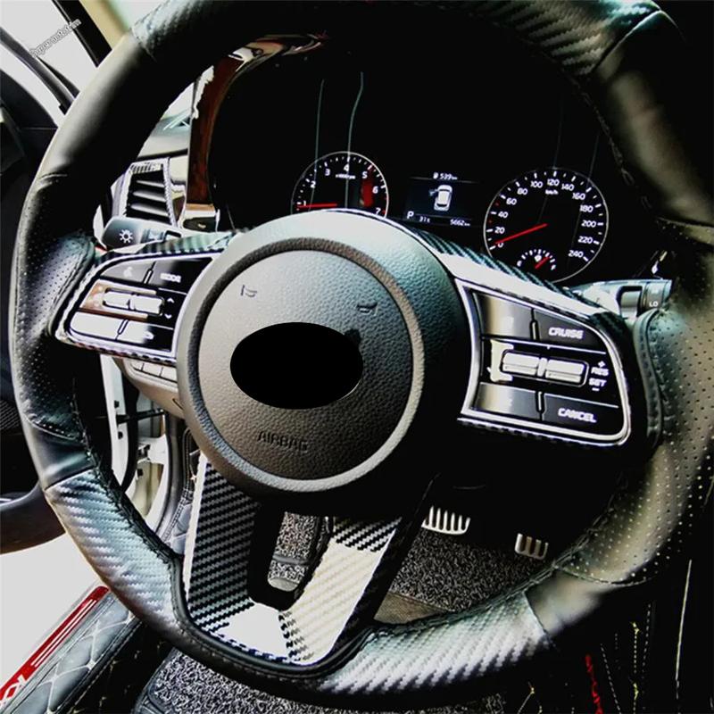 Window Lift / Water Cup Holder / Head Light Lamp / Gear Shift Panel Cover Trim For Kia Seltos - Carbon Fiber Accessories
