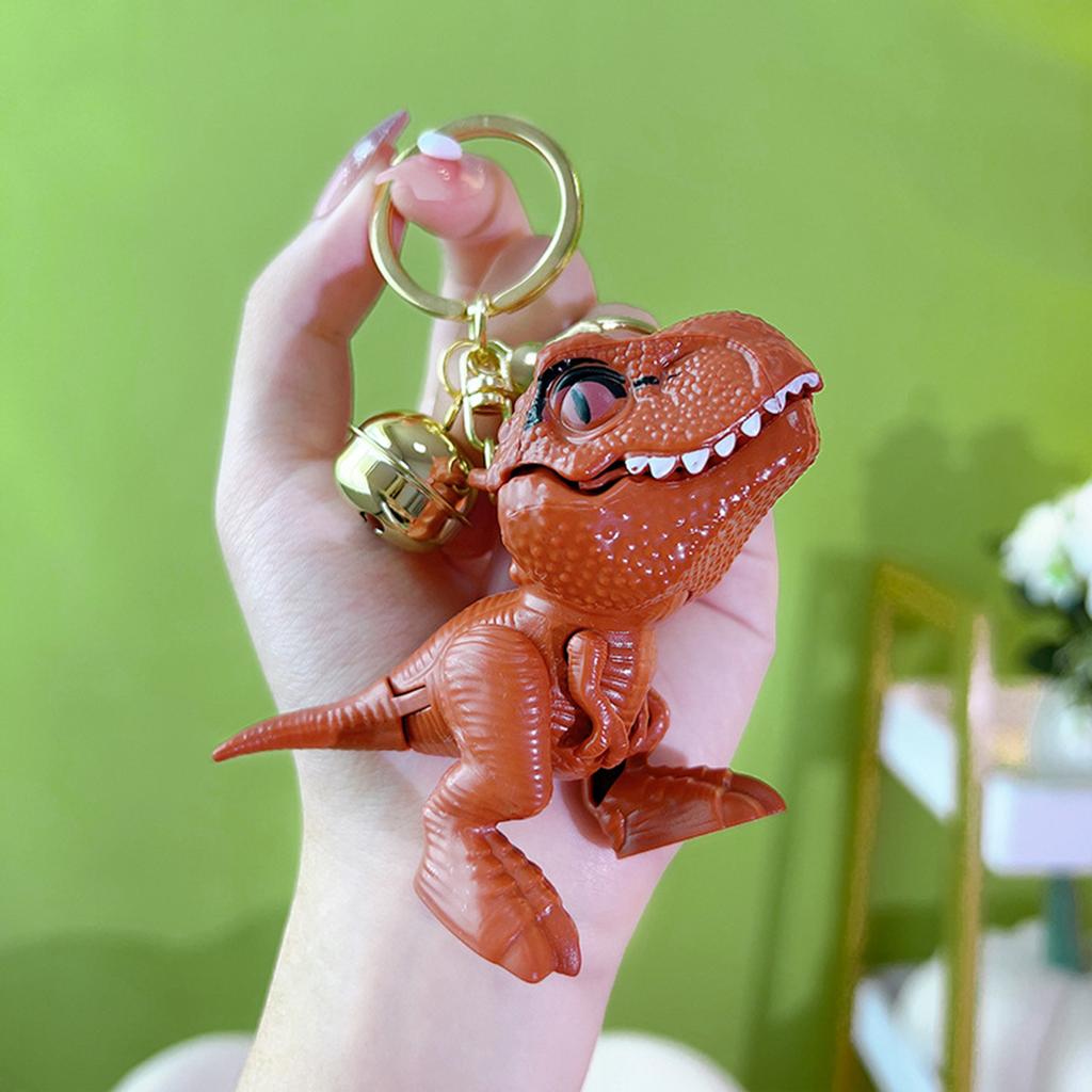 Tyrannosaurus Rex Biting A Hand Keychain - Creative Dinosaur Small Pendant for Couples' Schoolbag, A Small Gift.