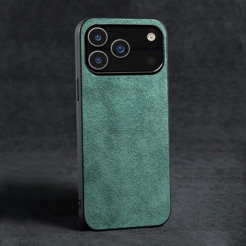 Frosted Ultra-thin Alcantara Case for iPhone 17 Pro Max Air 16 17 16e 15 14 Plus 13 12 11 XS Max X XR 7 8+ Large Lens Hole Cover