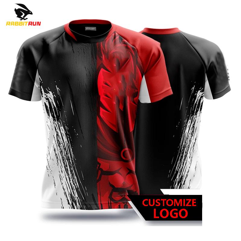 Men's T-shirt Quick Drying Tee Shirt Game competition Clothes Printed Short sleeve T shirts Boys Breathable Sport Tops