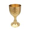 Handcrafted Brasses Goblet With Moon And Star Pattern Pentagrams Chalice Perfect For Ceremonies And Display
