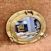 30.48 Cm Brass Porthole, Nautical Porthole Window Wall Mirror Maritime Home Decor Gift Wall Décor
