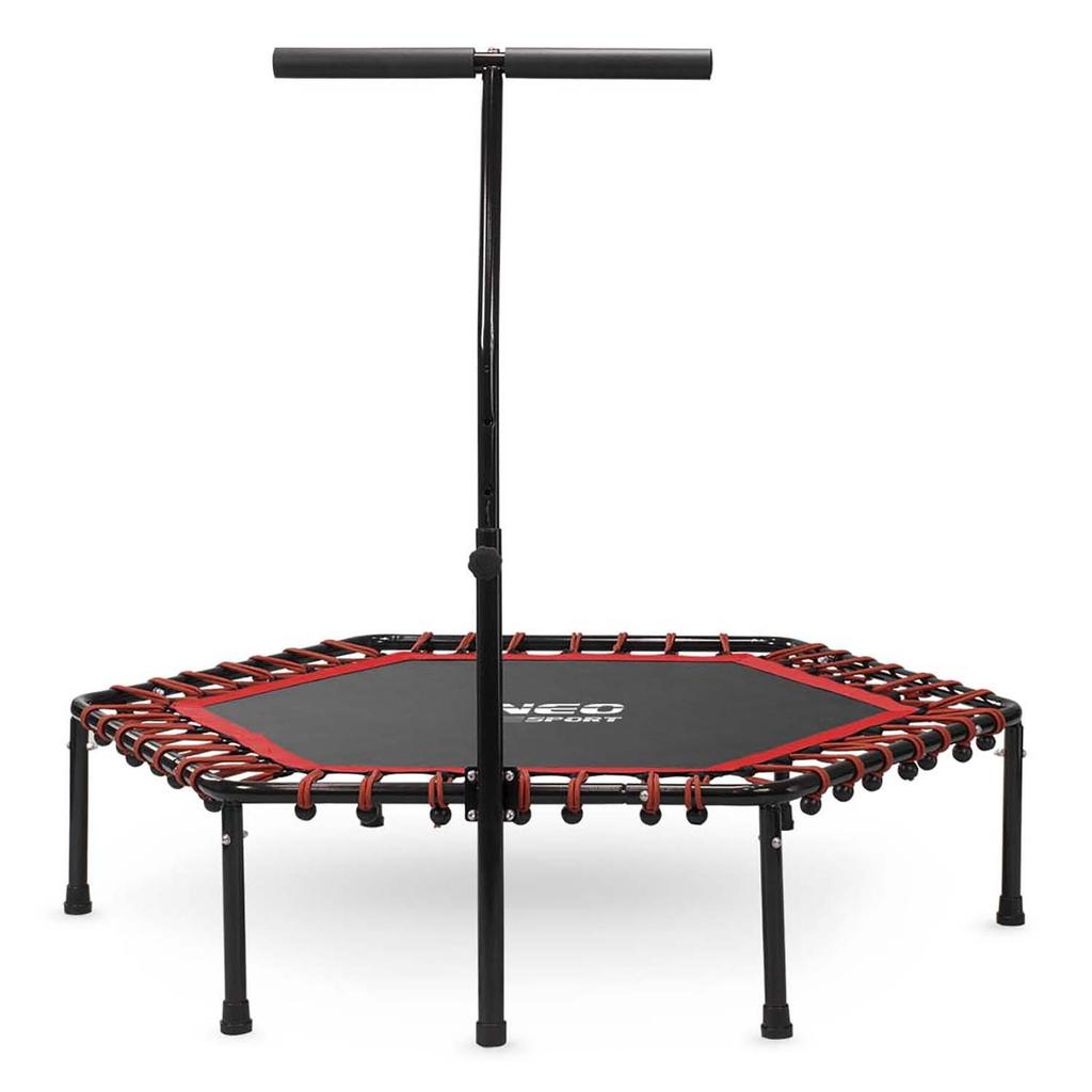 Neo-Sport Fitness-Trampolin mit Griff, Sechseckig