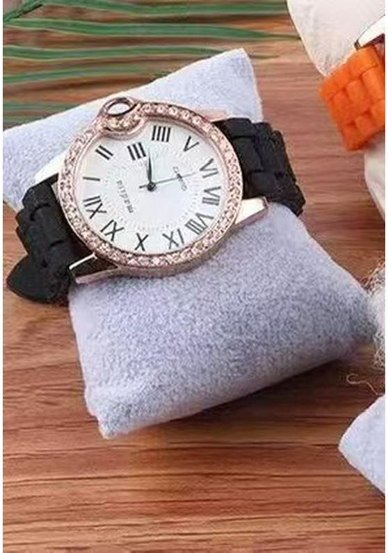 Ice Flower Velvet Watch Box with 8-9 Display Slots and Silk Cotton Pillows for Watches and Bracelets