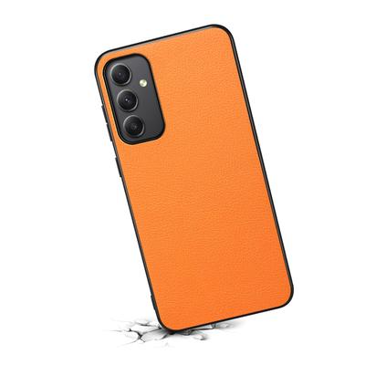 For Samsung Galaxy A35 5G Case Anti-Scratch Calf Texture Leather Phone Back Cover