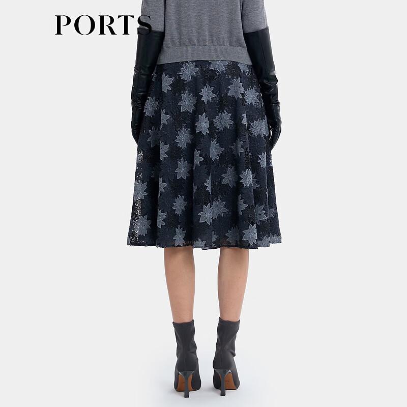 PORTS Women's Blended A-Line Midi Skirt