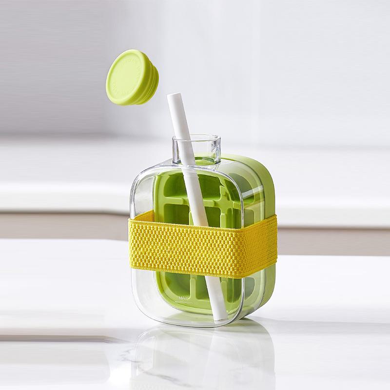 

Форма для льда 2 в 1 Пресс для льда Ледогенератор с крышкой Пищевой ледогенератор с соломинкой Уличный чайник для льда Бутылка для воды Летние аксессуары