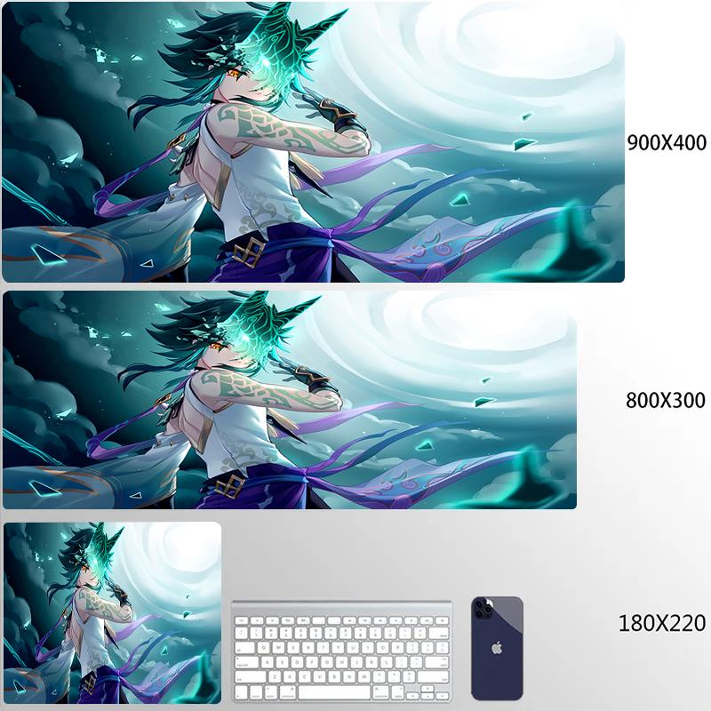 Genshin Impact Anime Kawaii Mouse Pad Large Gaming Mousepad Rubber Mat Deskmat Pc Accessories Desk Protector Gamer Keyboard Pads