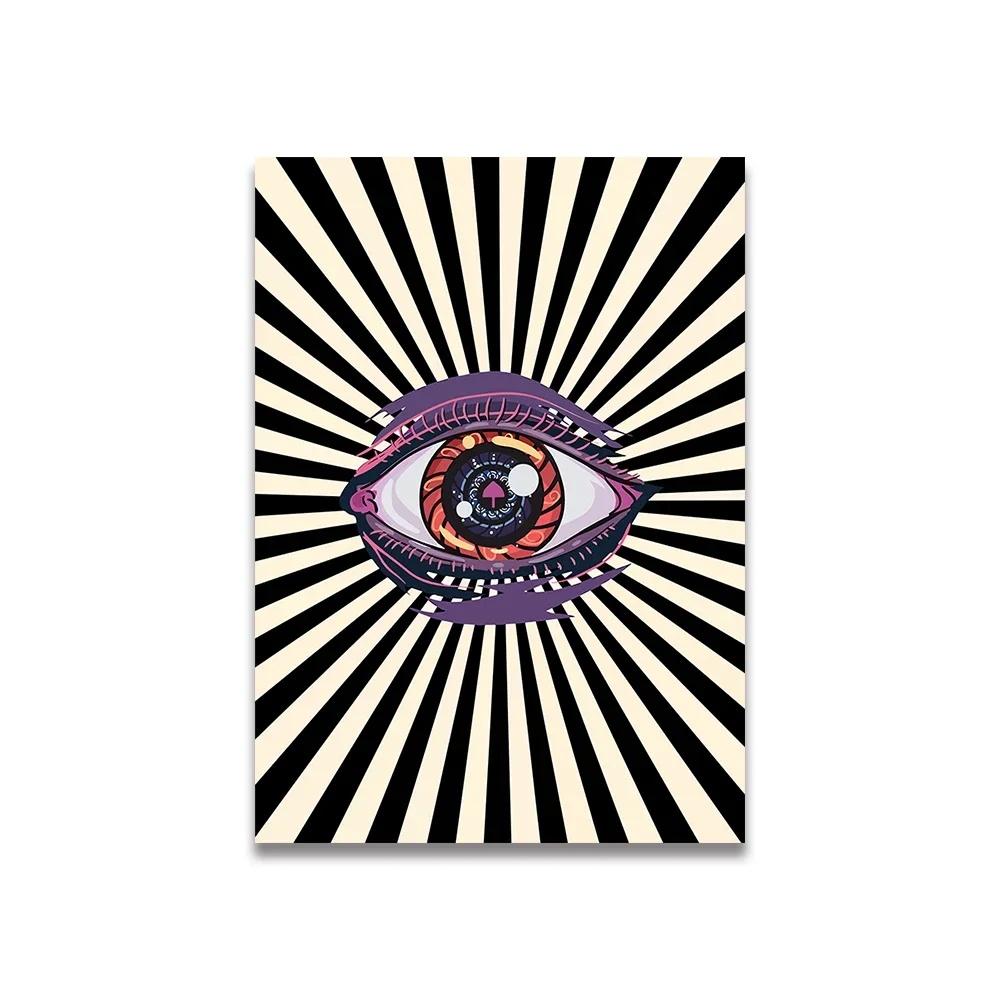 Vintage Pink Cartoon Print Canvas Posters Wall Art Poster Home Decor Canvas Print Painting  Living Room Bedroom Decor Unframed