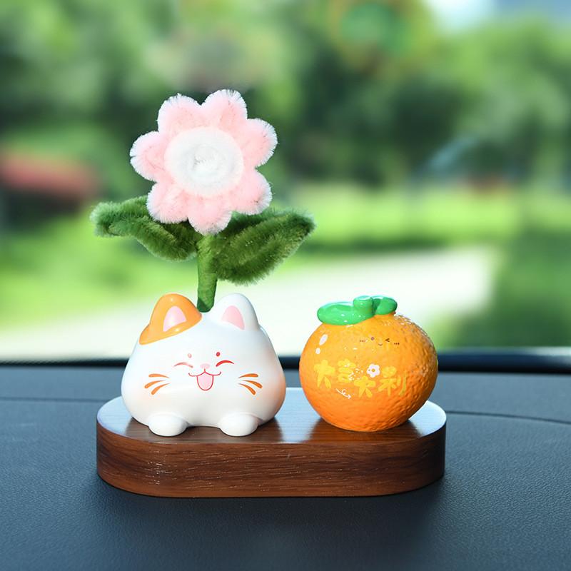 Decoração de Carro com Flor de Resina com Design Criativo para Meninas Casa Escritório Presente