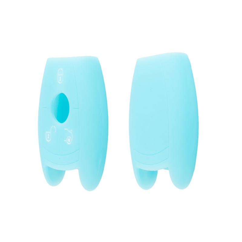 Suitable for Mercedes-Benz C200 Smart 3-button NEC Silicone Key Cover BENZ Soft Key Bag G50 Car Remote Control Protective Cover
