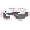 VidaXL Salon de Jardin avec Coussins 14 pcs, Canapés de Patio, Ensemble de Meubles, Mobilier de Terrasse Exterieur, Gris 3256271
