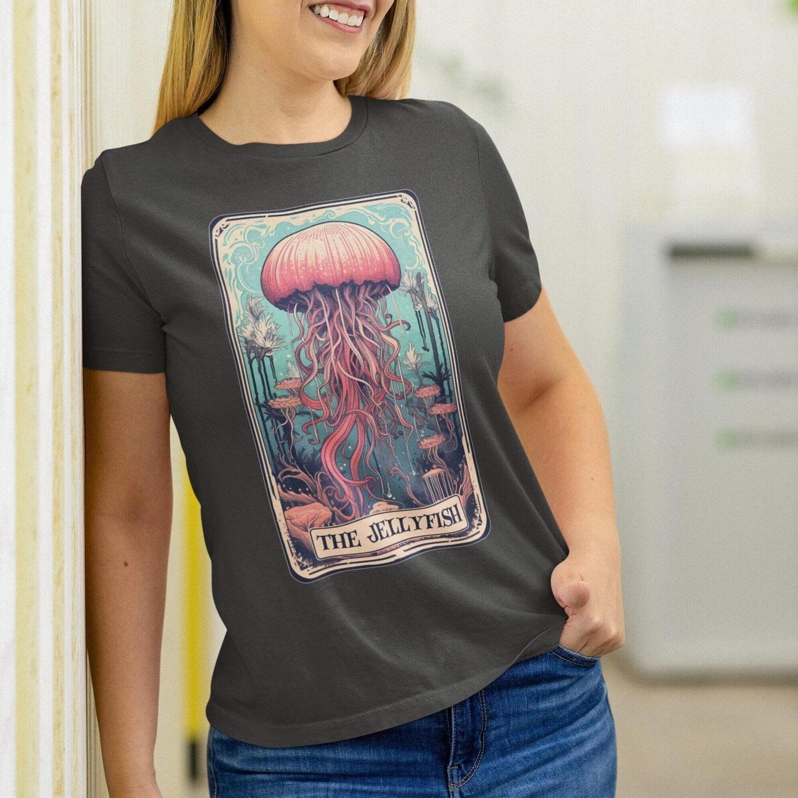 The Jellyfish Tarot Card Shirt, Ocean Marine Biologist 2XL