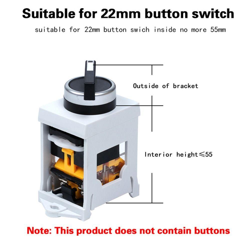 1Pcs LA38 Push Button Switch Bracket  for 22mm Push Button Switch Indicator Light