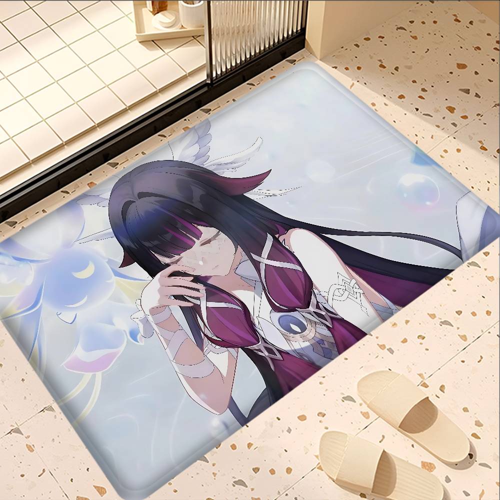 Genshin Impact Columbina Floor Mat Nordic Style Home Doormat Bathroom-Toilet Mats Bedroom Hotel Decor Mat