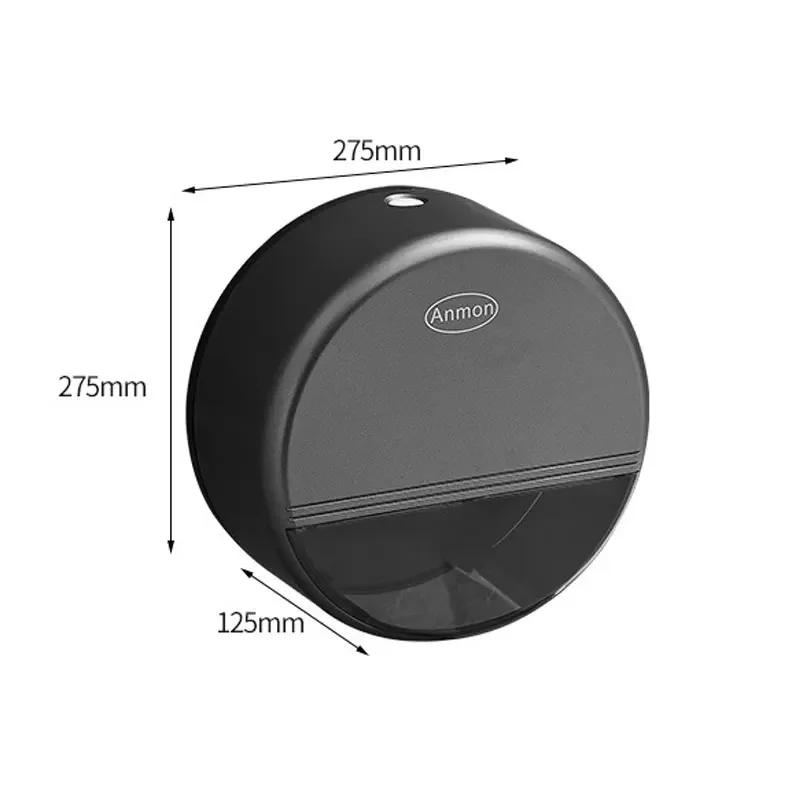 Large capacity tissue holder hotel commercial large roll paper box wall mounted non perforated large plate paper box paper towel