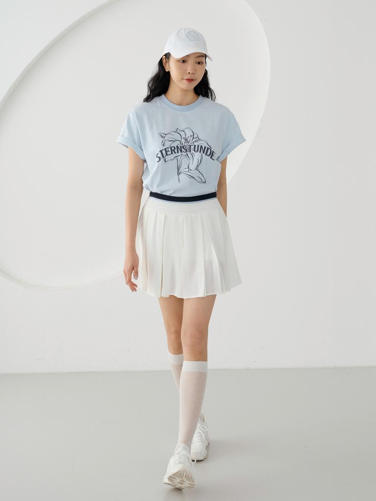 NITINA Organic Silket Print T-Shirt S/Bl