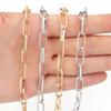 5Yards/Roll Aluminium Chain Gold Silver Color Oval Triangle Cross Link Chain For Jewelry Making DIY Necklace Bracelet Components