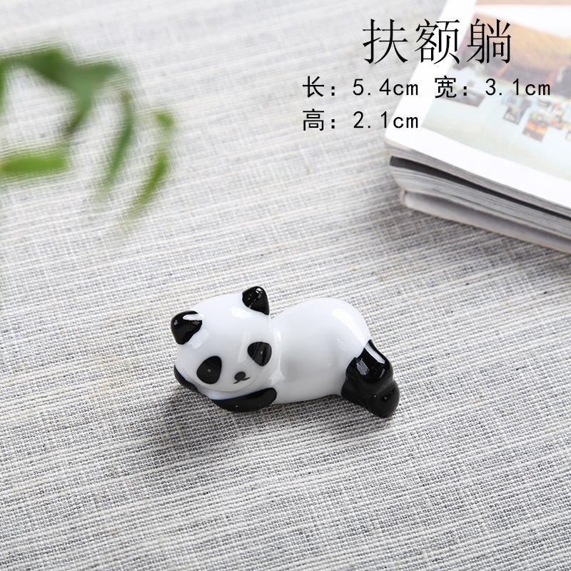 1Pcs Cute Panda Pillow Chopsticks Holder Japanese Ceramic Chopstick Ceramic Home Decor Spoon Holder Tableware Kitchen Tools