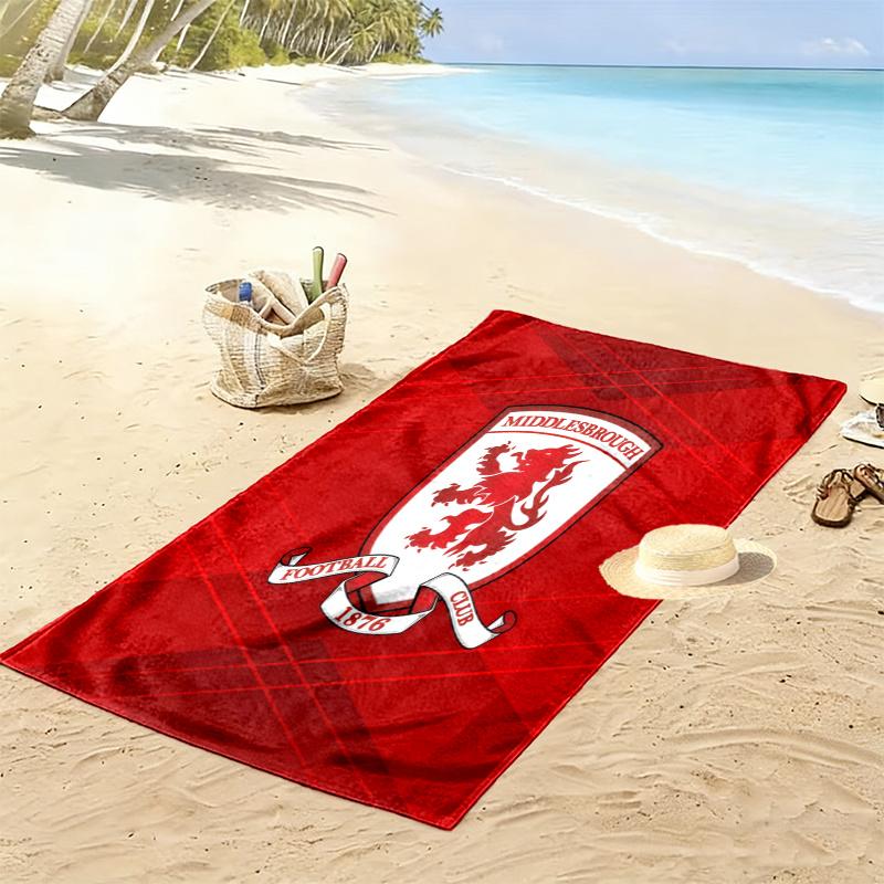 Middlesbrough Handtuch, Großes Weiches Schnelltrocknendes Handtuch für Strand Camping Schwimmen