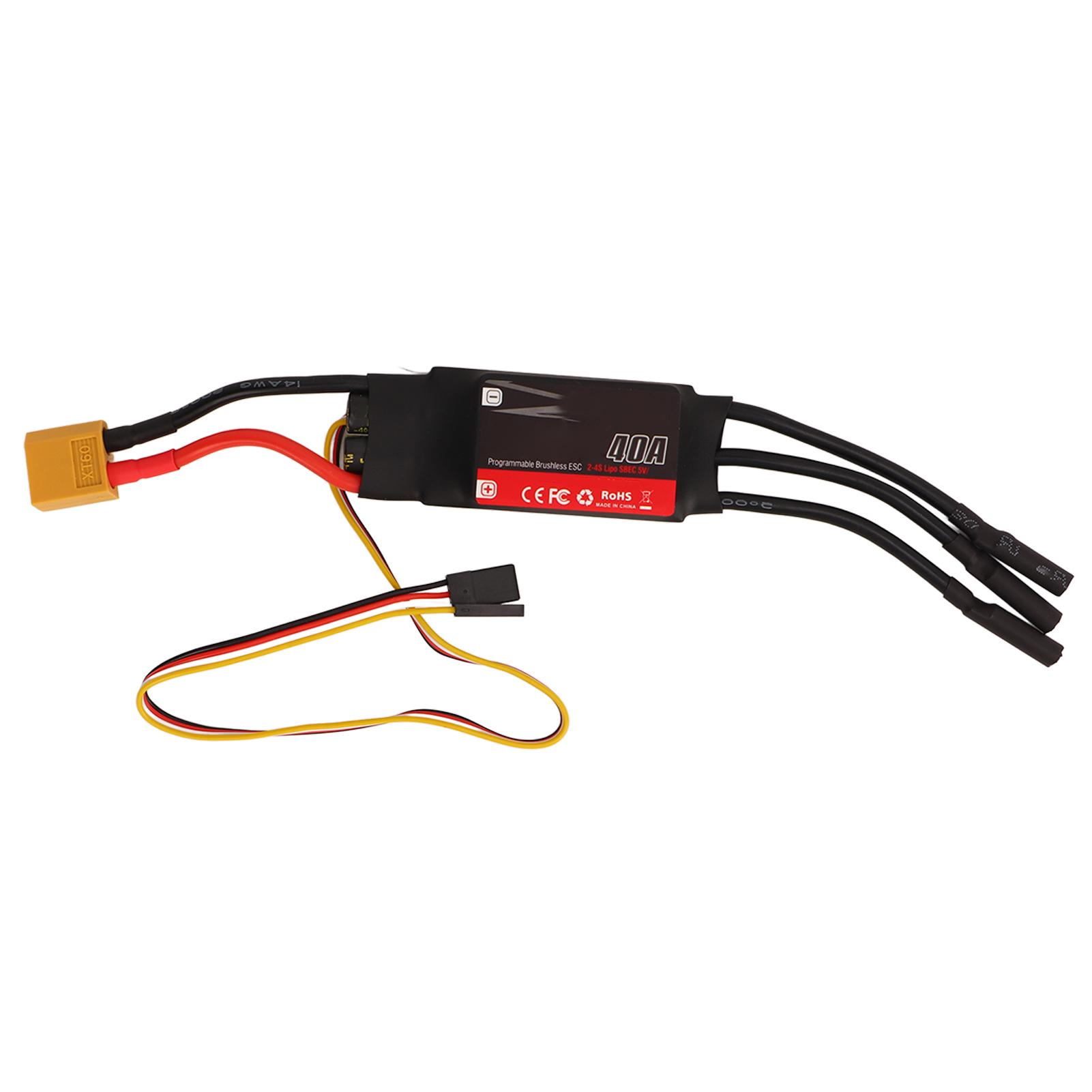 

40A Безколекторний ESC для 32-бітного літака-БПЛА з фіксованим крилом Електронний регулятор швидкості для радіокерованого літака