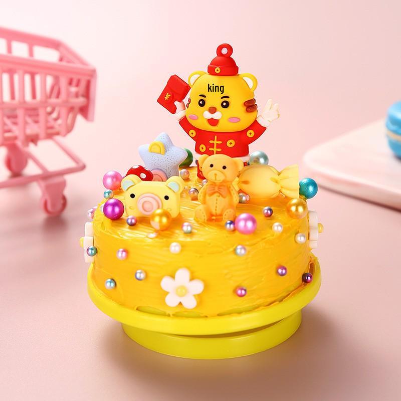 DIY Cartoon Music Box - Handmade Rotating Birthday Gift & Educational Toy for Kids