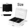 Jssmst (Jessmat) Portable Safe, Key Lock, Metal, 25x20x9cm, A5 Size, GB001bl-xl (White)
