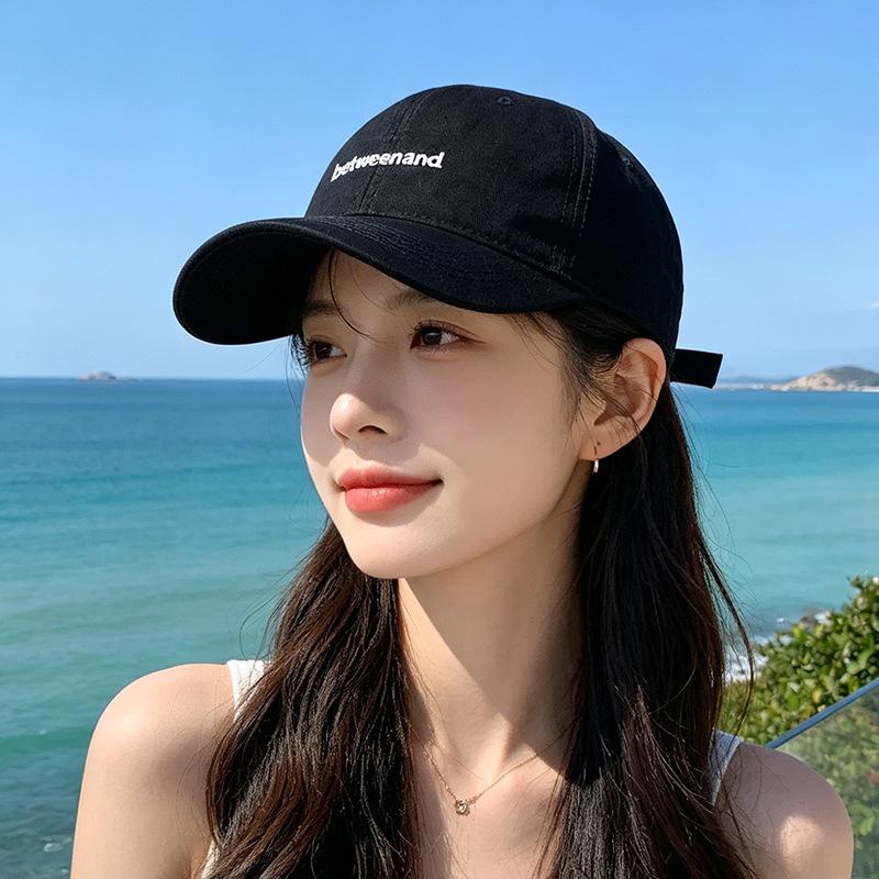 Casual embroidery simple baseball cap children spring and summer multi-color college sunshade cap men