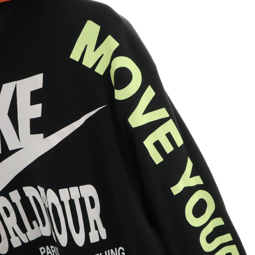 NIKE Back logo Long sleeve Sweatshirts L black Men's Used