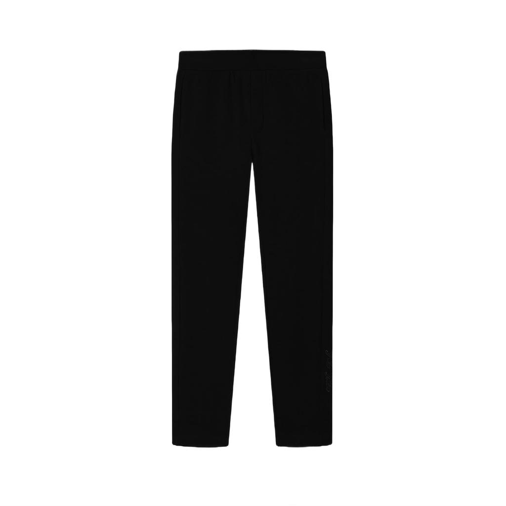 FILA Fashion Versatile Soft Skin-Friendly Knitted Sports Pants Women bottoms Black F11W443605A-BK