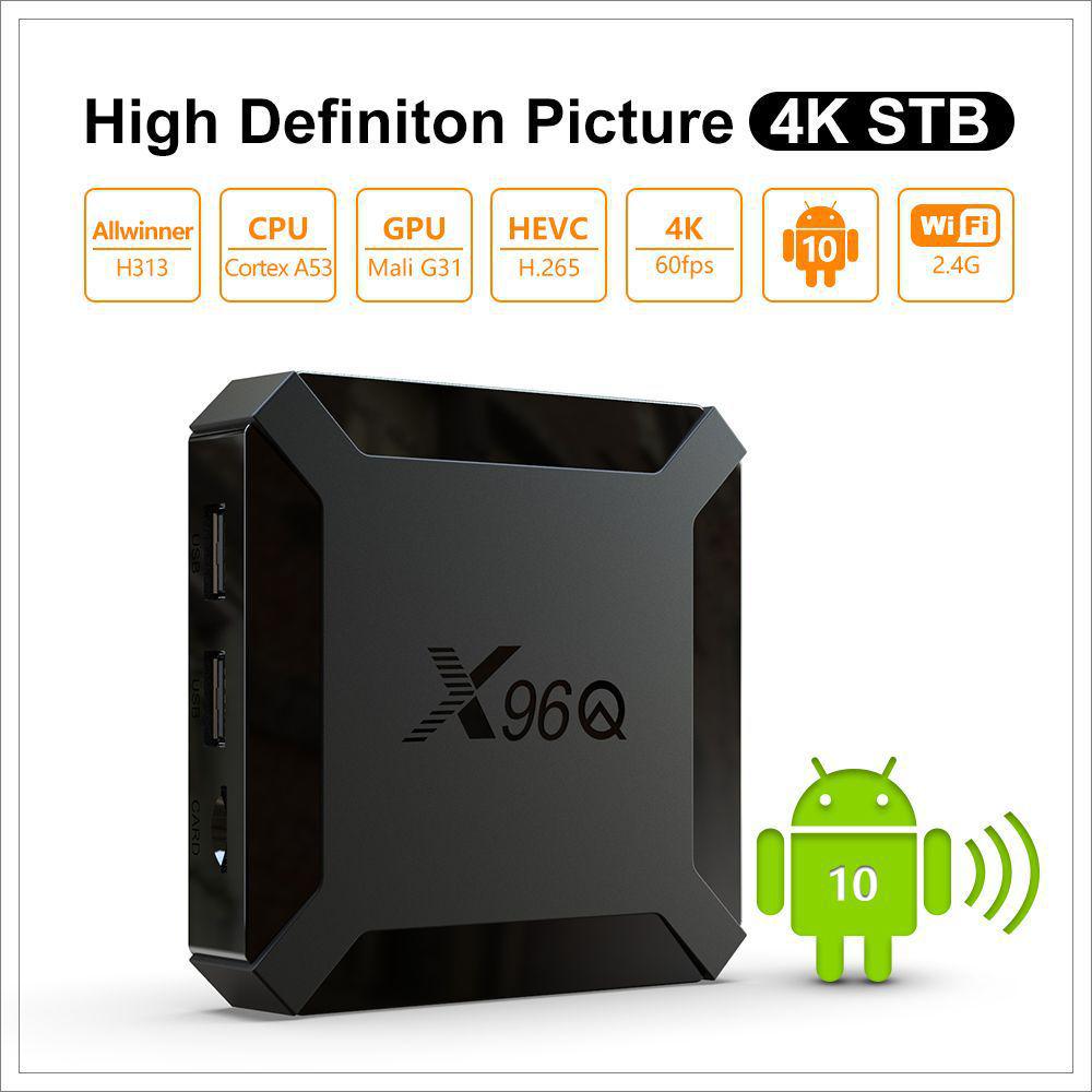 X96Q Set-top Box: Allwinner H313, HD, WiFi, Android 10, Network Media Player