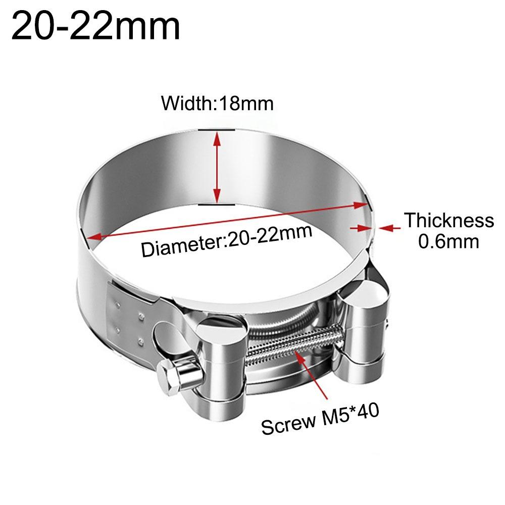 Powerful Tube Clamps T Bolt Exhaust Air Sealing New Pipe Clip