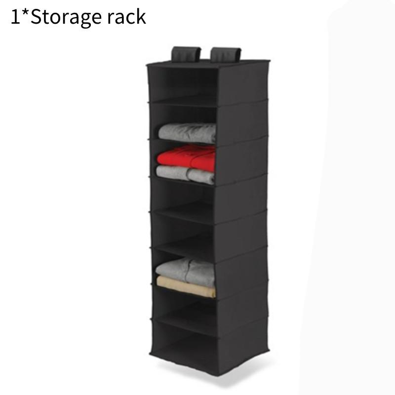 Luxurious Black 6-layer Narrow Cube-shaped Bedroom Storage Organizer