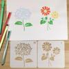 Painting Stencils Reusable Stencil Art Template Assorted Drawing Templates Decorative Leaf Floral Stencils
