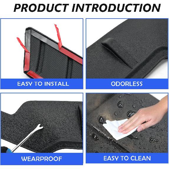 Xipoo Hood Deflector Compatible With 2015- Ford F150 Hood Protector Shield Replacement For 2015- Ford F-150 Accessories